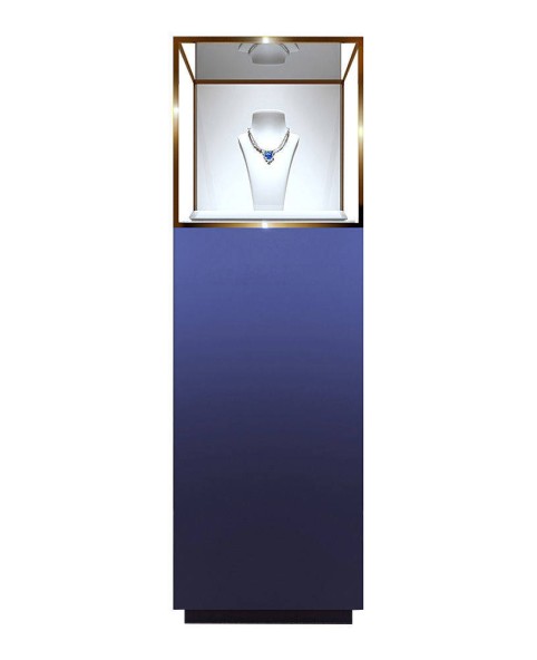 Luxury Floor Standing Pedestal Display Case New Free Standing Jewelry Pedestal Showcase